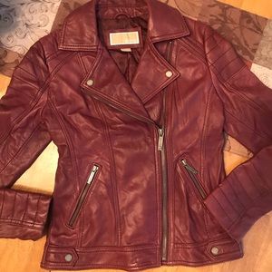 Michael Kors sof leather moto jacket